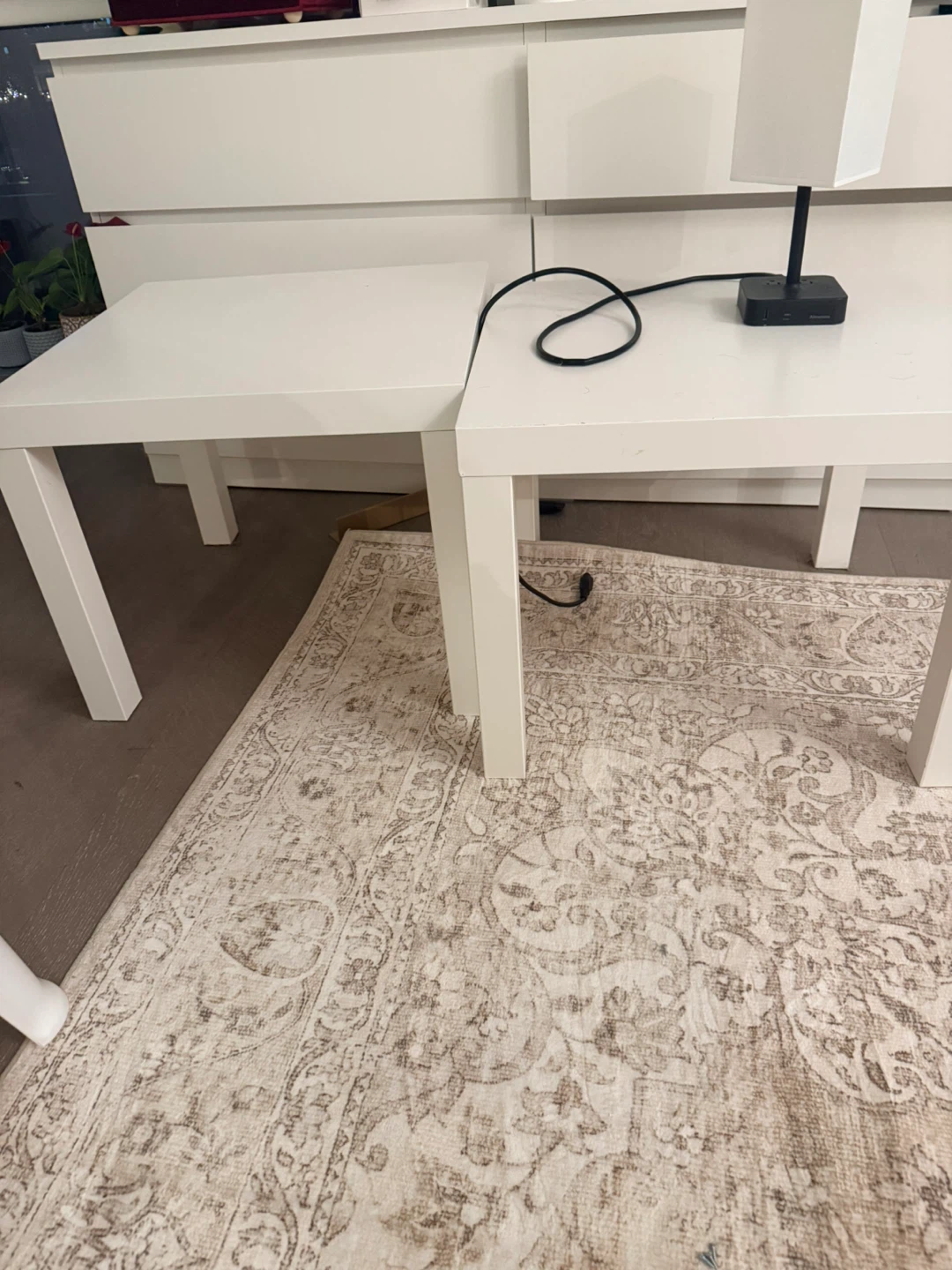 Two IKEA Lack Side Tables - White - photo 2