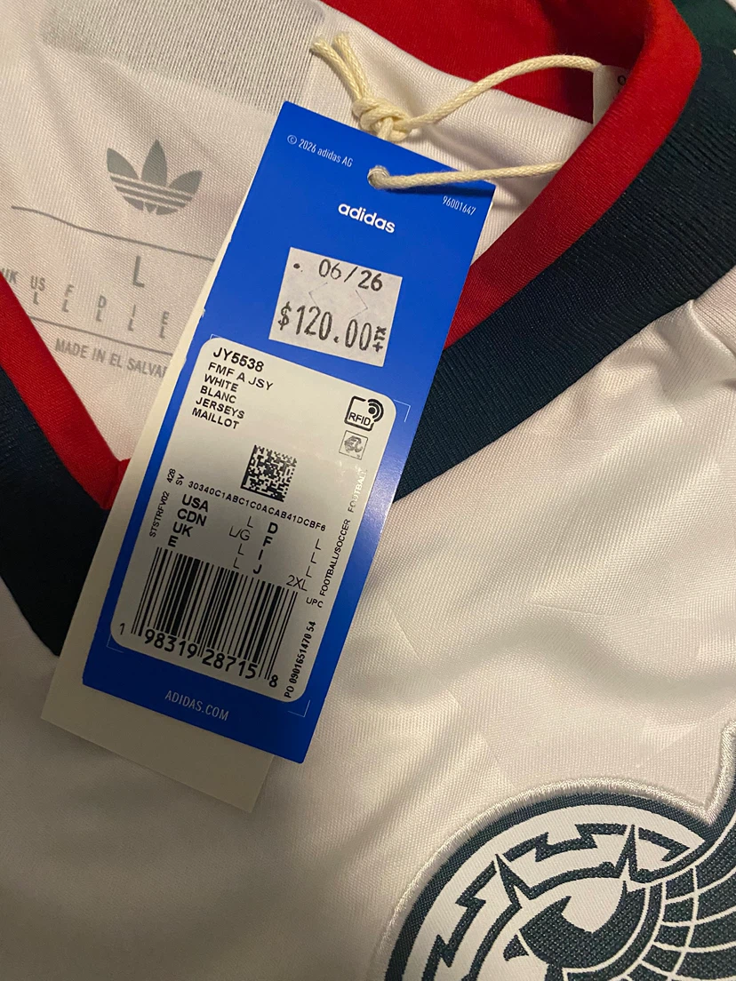 Adidas Mexico FMF Away Jersey New