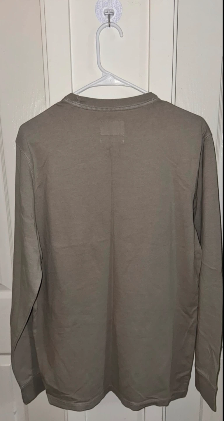 Goodfellow & Co Mens Long Sleeve Pocket Shirt Taupe/Beige Medium - photo 2