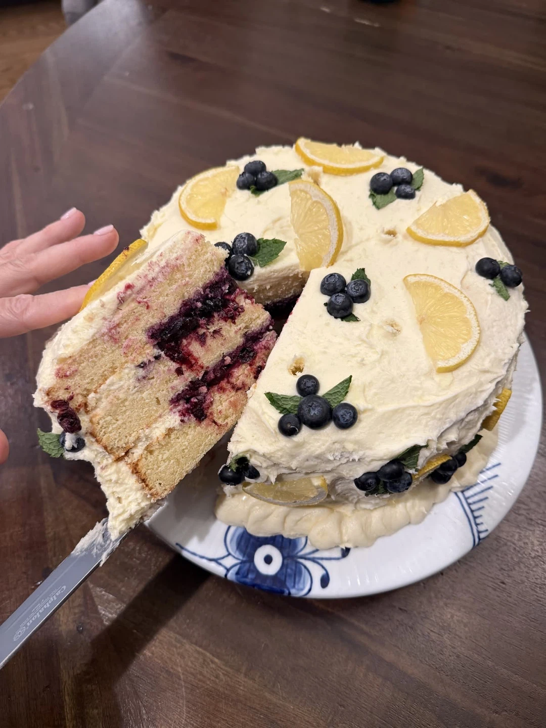 blueberry lemon cake