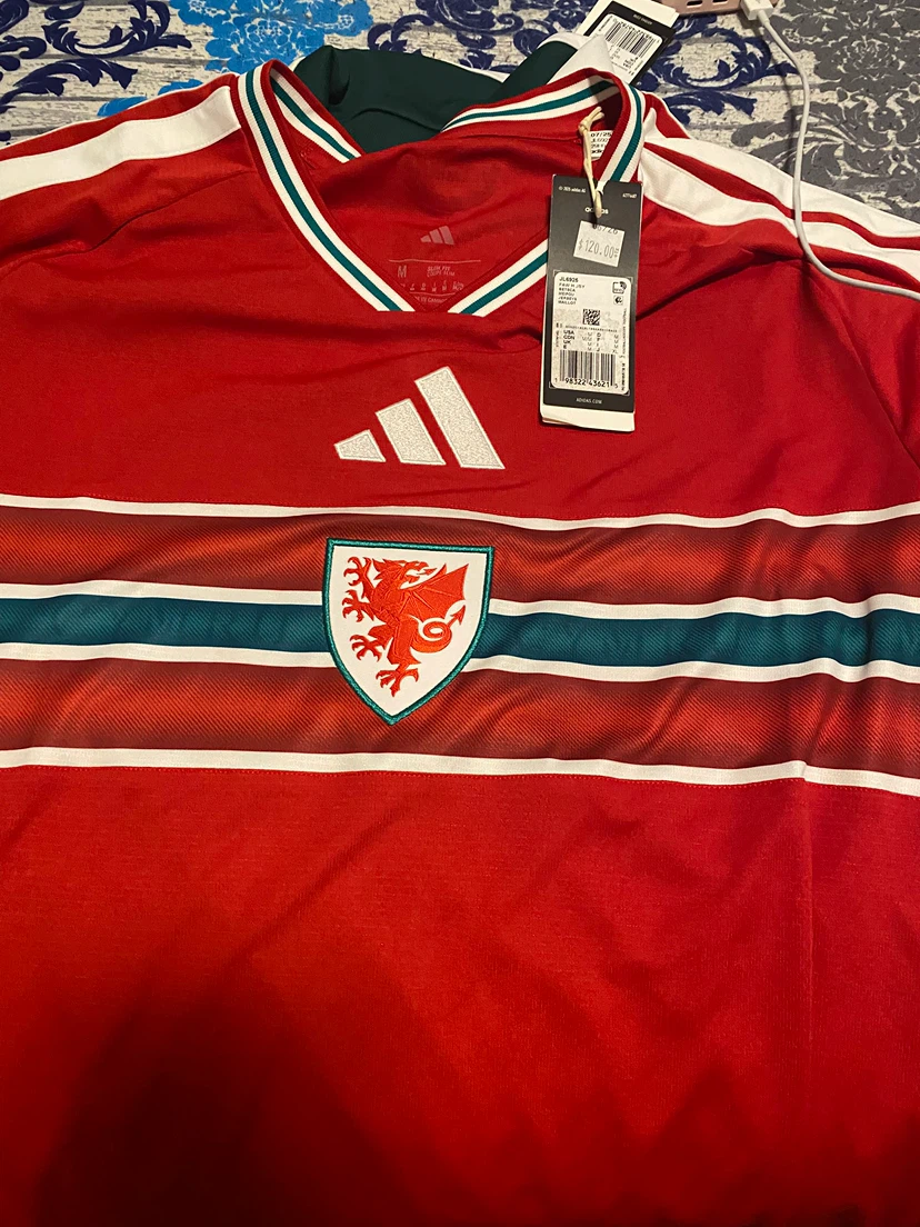 Adidas Wales Soccer Jersey Size Medium - photo 2
