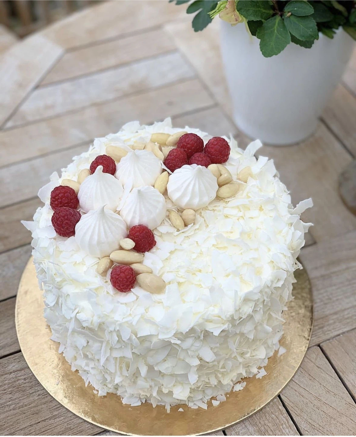 coconut raspberry cake