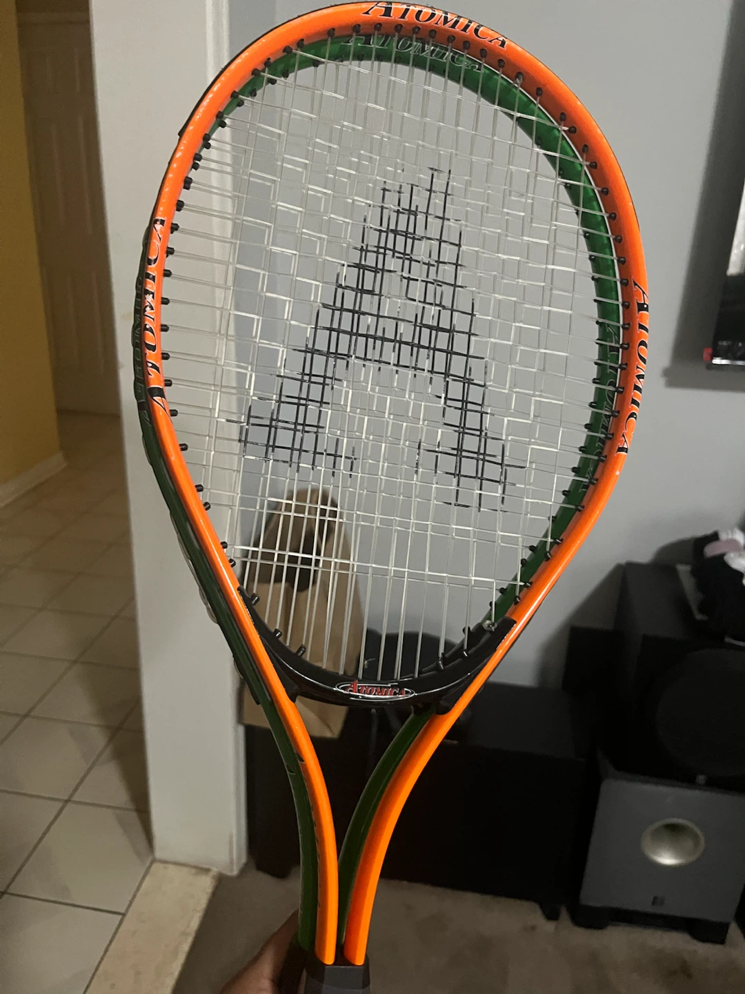 Two Atomica Tennis Rackets