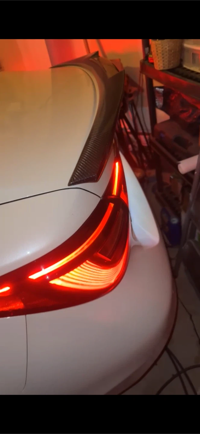 Racing Carbon Fibre Rear Trunk Spoiler for Infiniti Q50 - photo 4