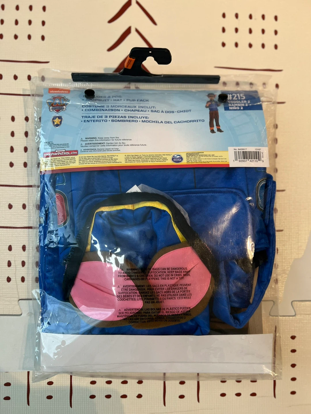 Paw Patrol Chase Costume Toddler 2 - photo 4