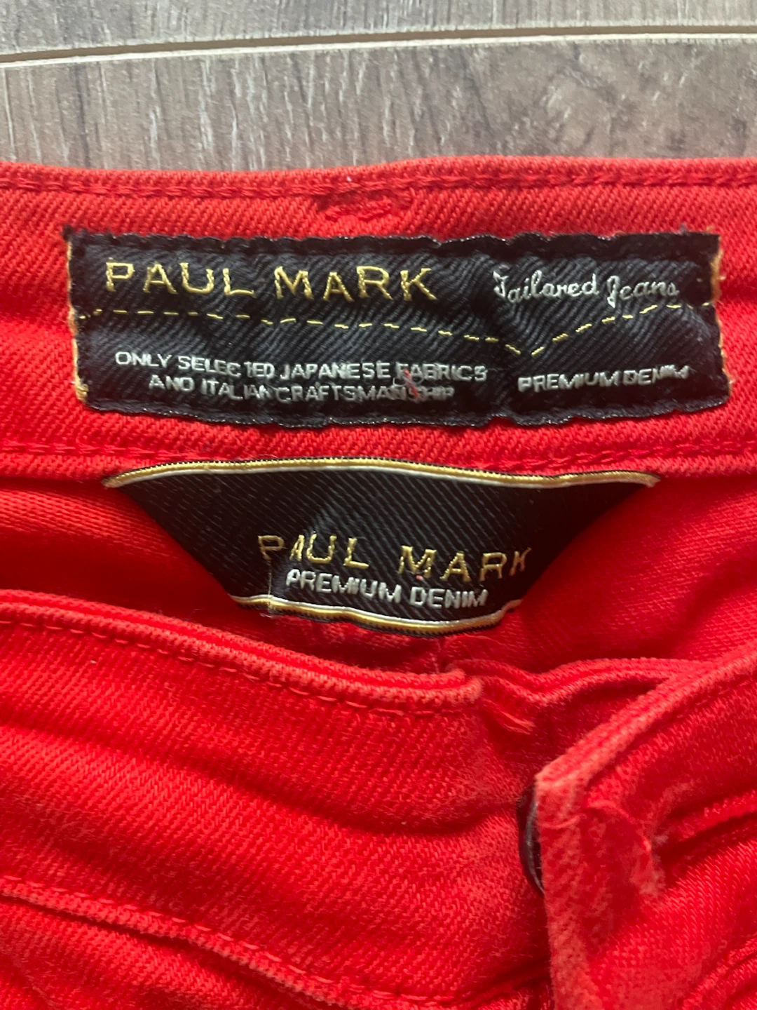 Paul Mark Red Tailored Jeans - photo 3