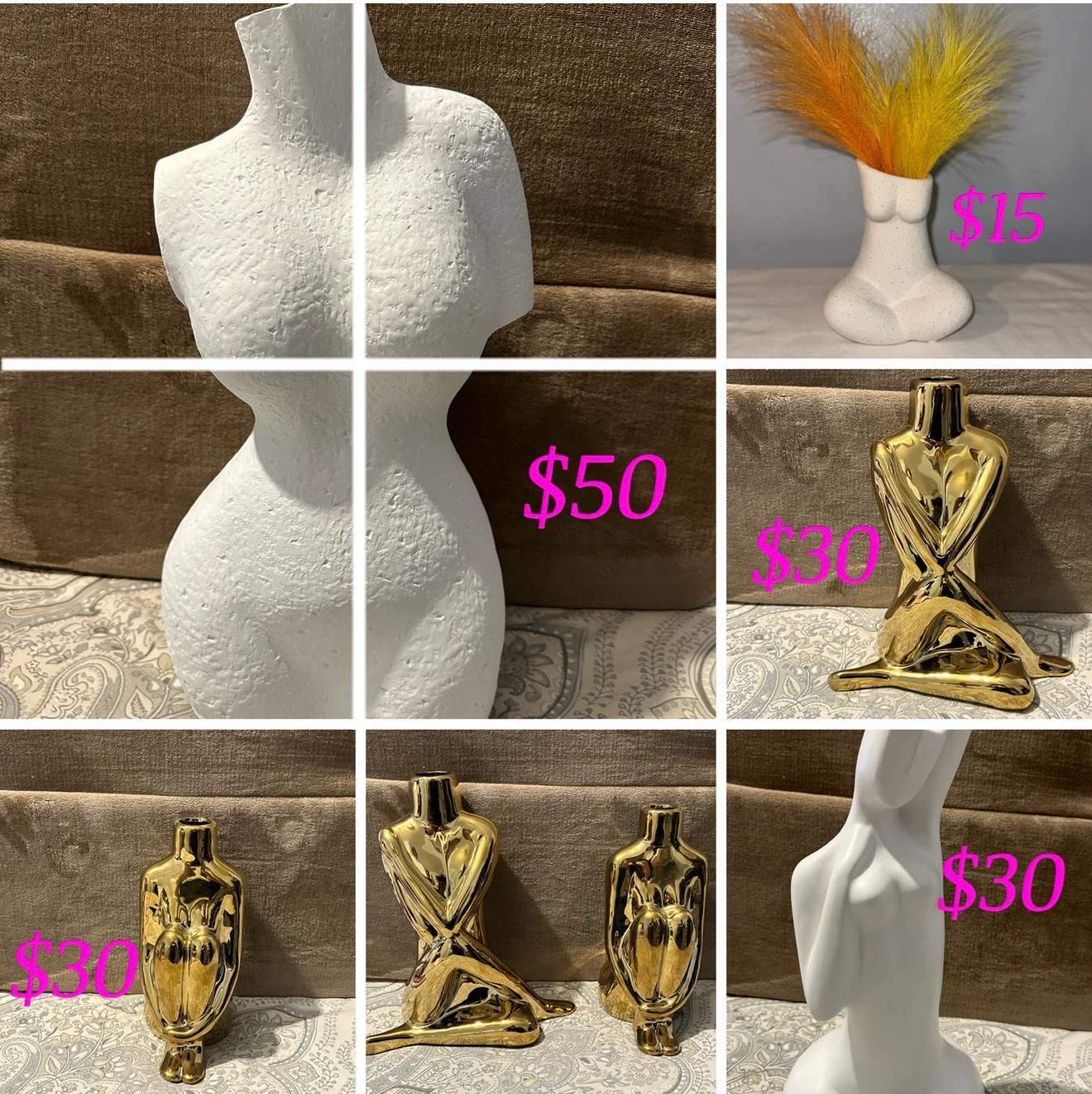 Decorative Female Body Vases