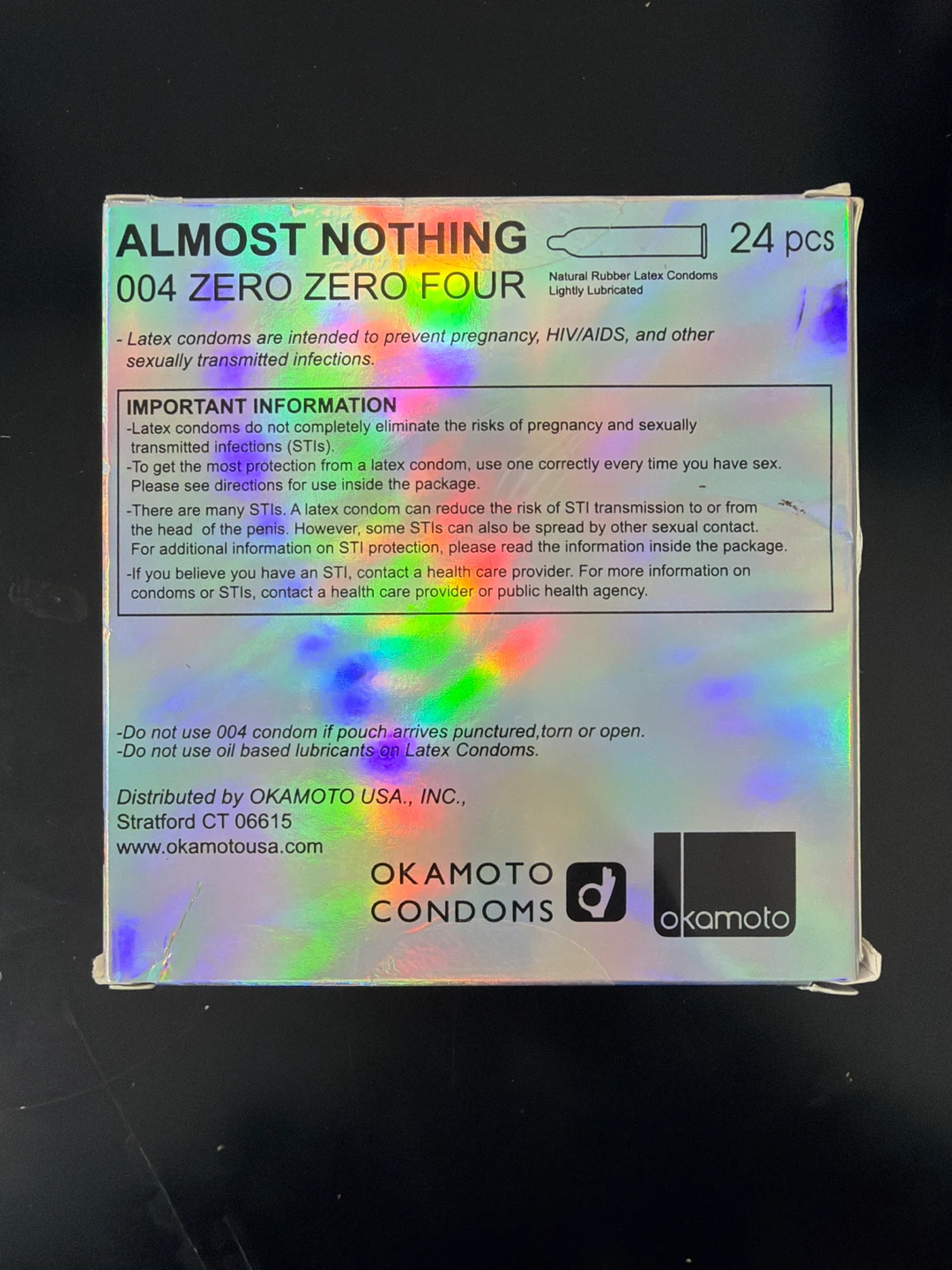 Okamoto 004 Male Latex Condoms 24 Pack - photo 2