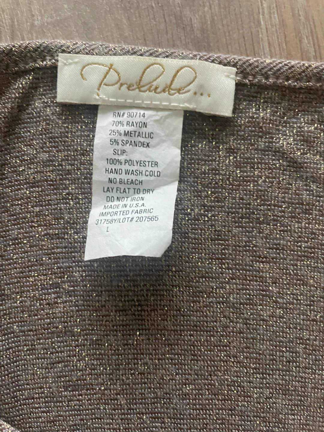 Prelude Metallic Top Size Large - photo 3