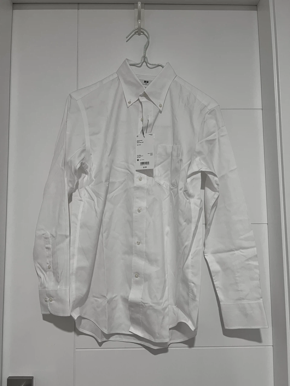 UNIQLO (100% New) White Super Non-Iron Slim Fit Business Shirt