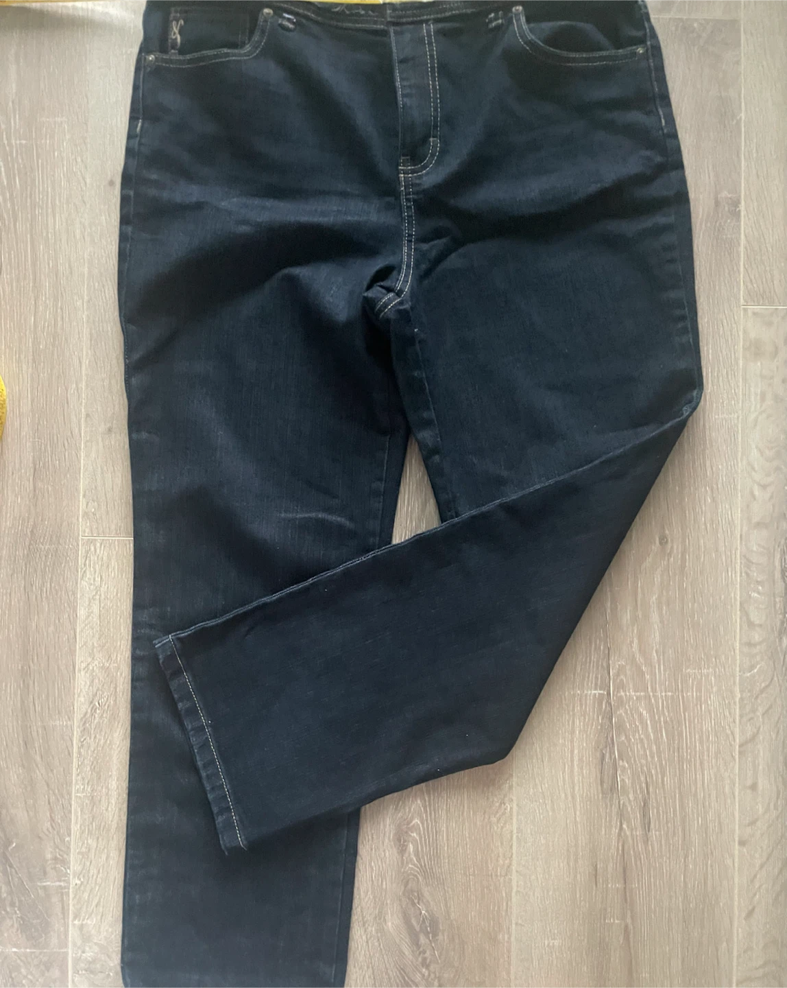 Dark wash denim jeans