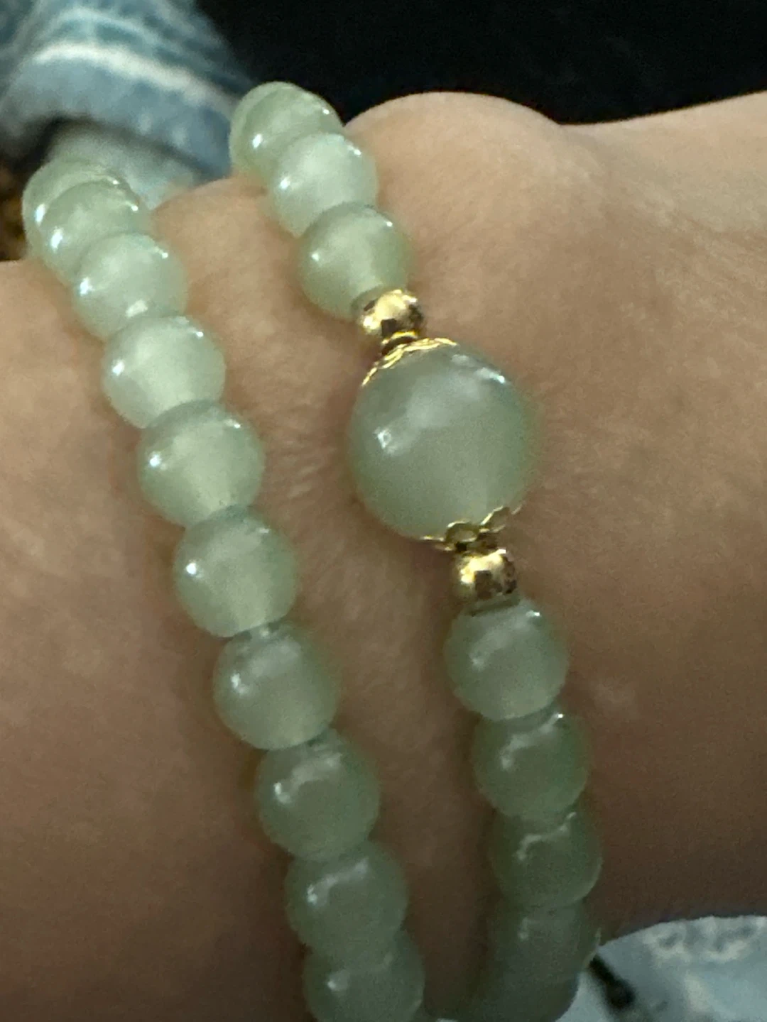 Light Green Bead Necklace