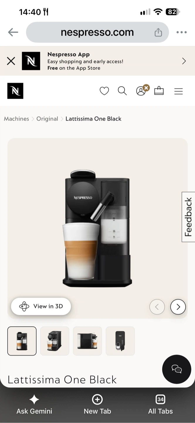 Nespresso Lattissima Touch Coffee Machine - photo 3