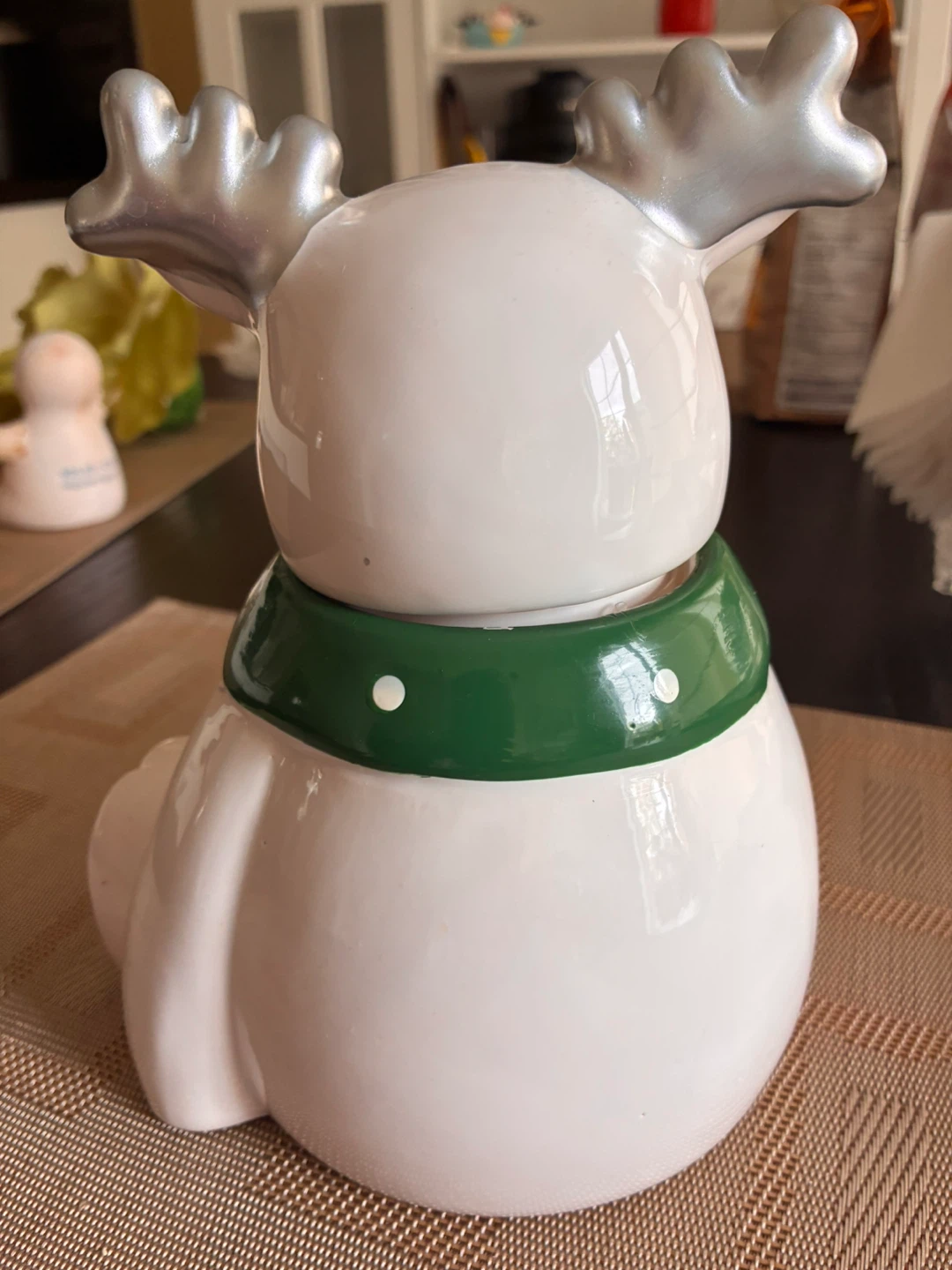 Ceramic Reindeer Holiday Cookie Jar