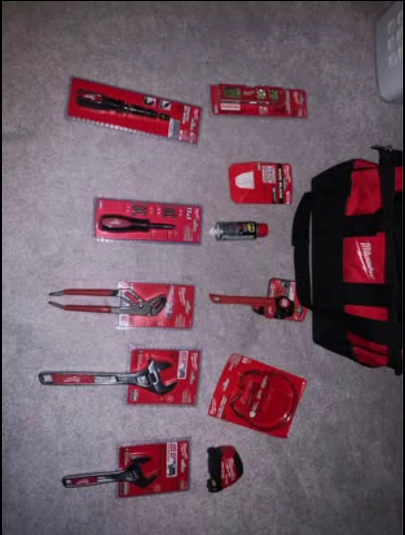 Milwaukee Hand Tool Lot – 13+ Pieces + Tool Bag – Brand New