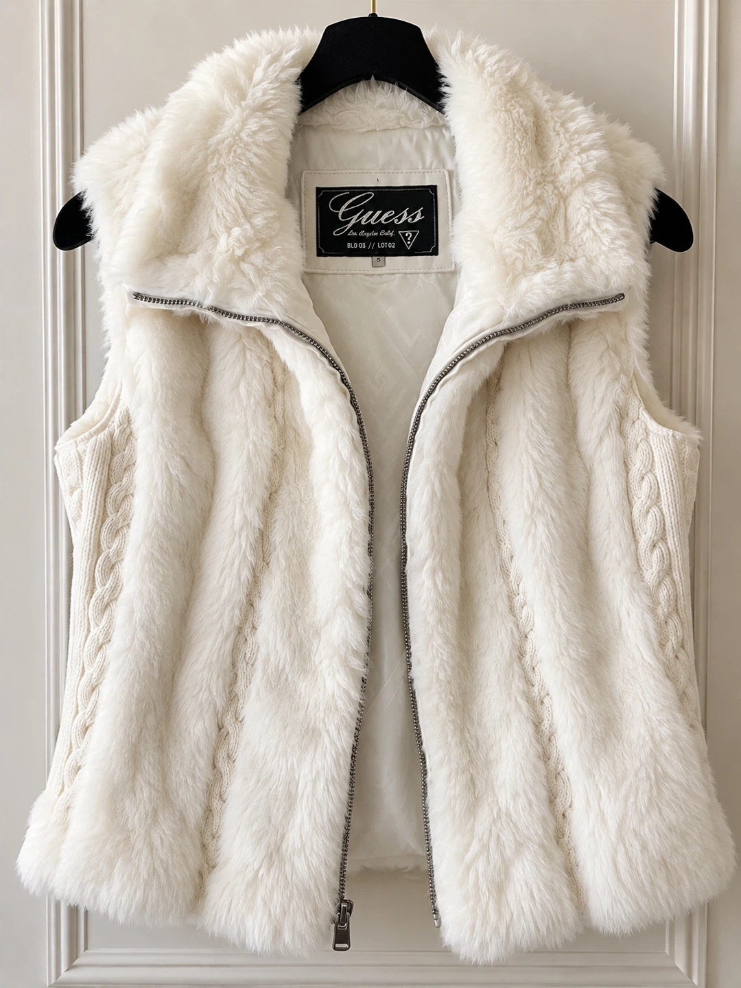 Guess Cream Faux Fur Vest - photo 3