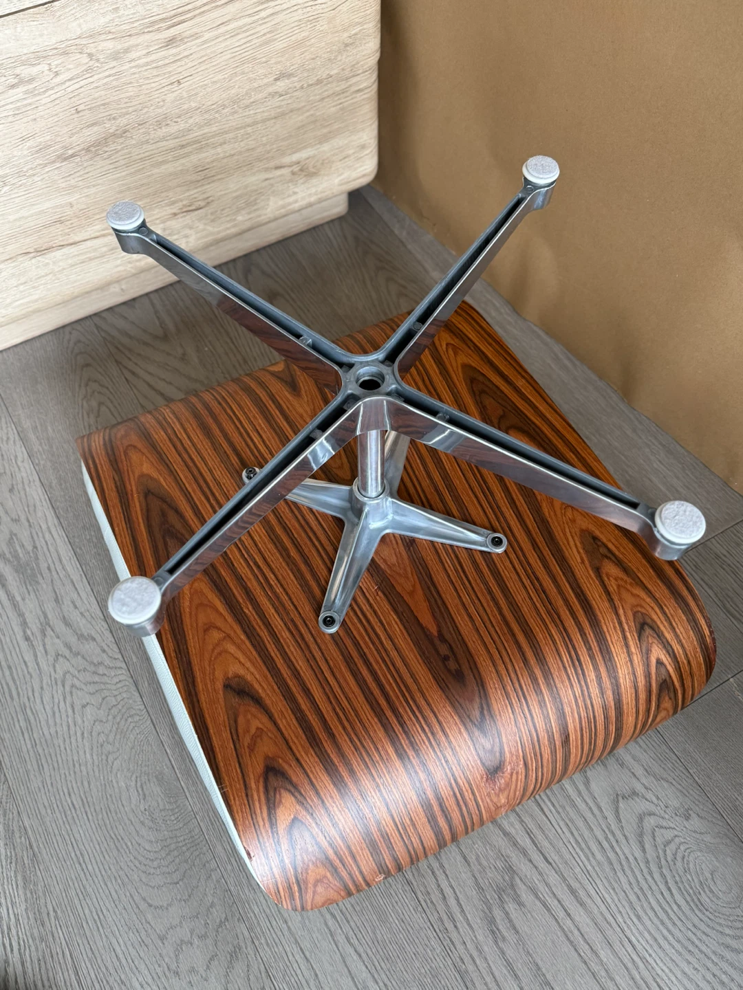 Ottoman for Eames-inspired Lounge Chair, White - photo 2