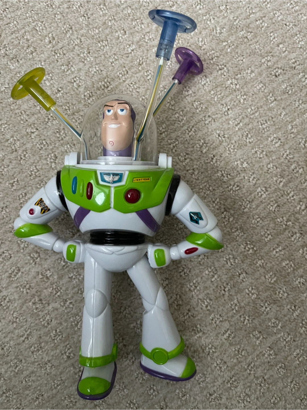 Buzz spinning light toy