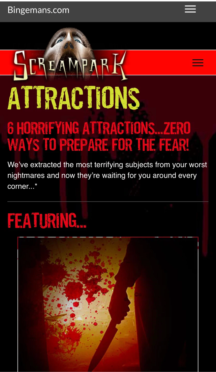 Bingemans screampark tickets - photo 2