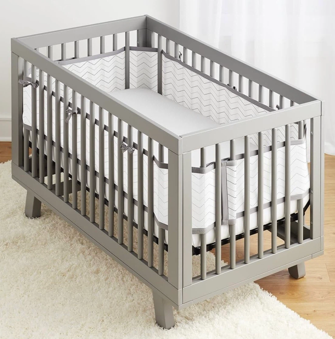 BreathableBaby Breathable Mesh Crib Liner (Like New) - photo 2
