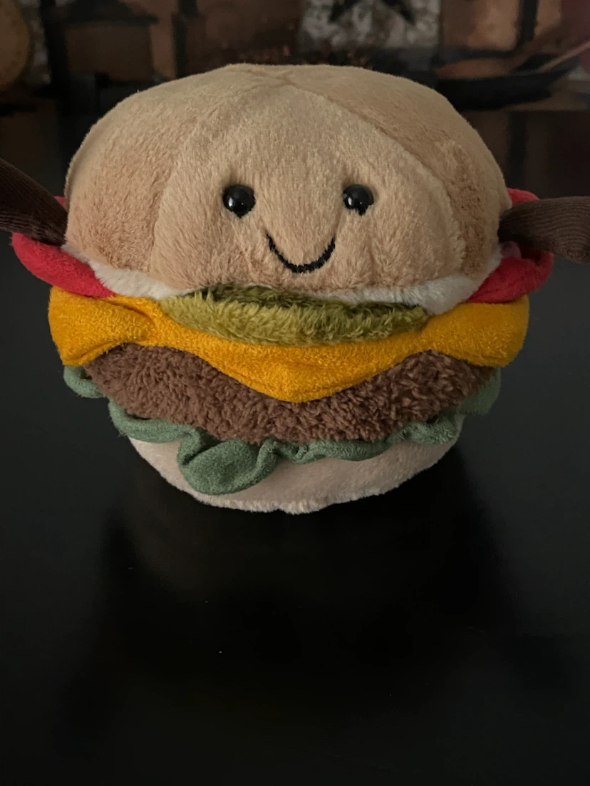 NEW! Retired Jellycat Amuseables Hamburger Plush!