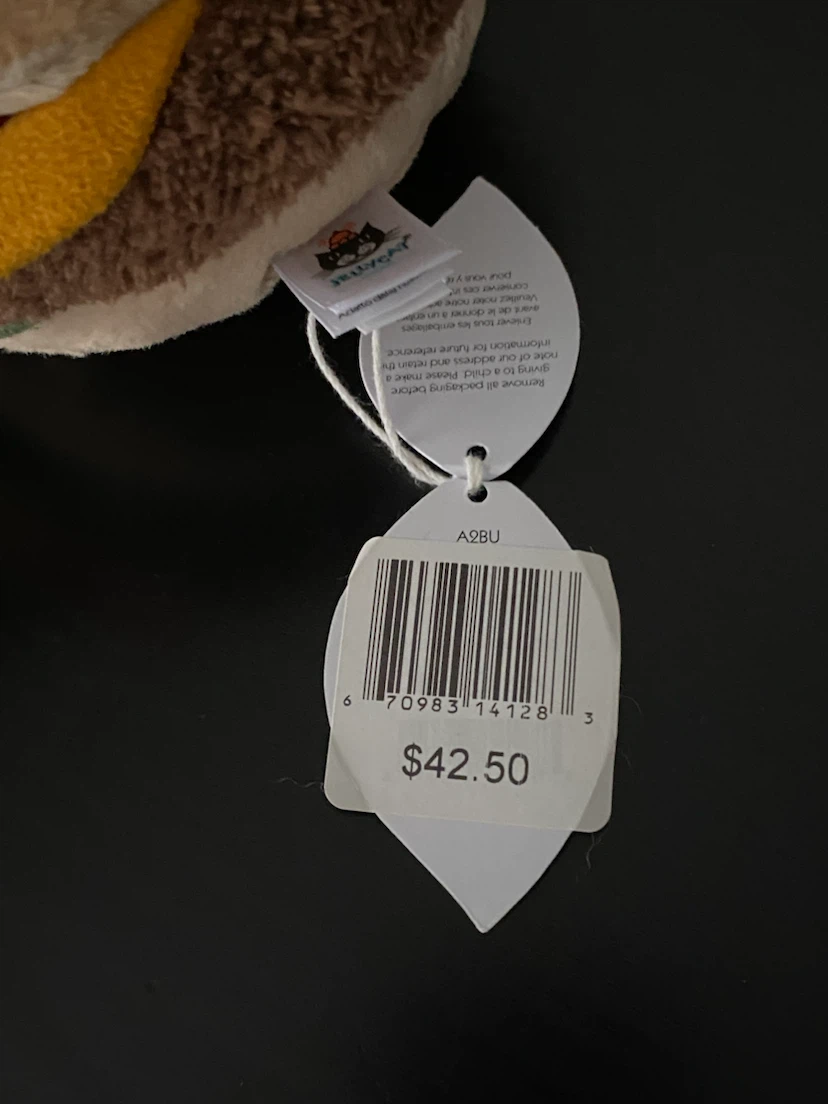 NEW! Retired Jellycat Amuseables Hamburger Plush! - photo 3
