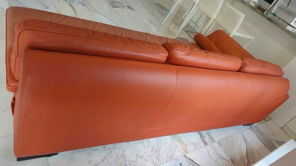 Leather Roche Bobois Couch - photo 3