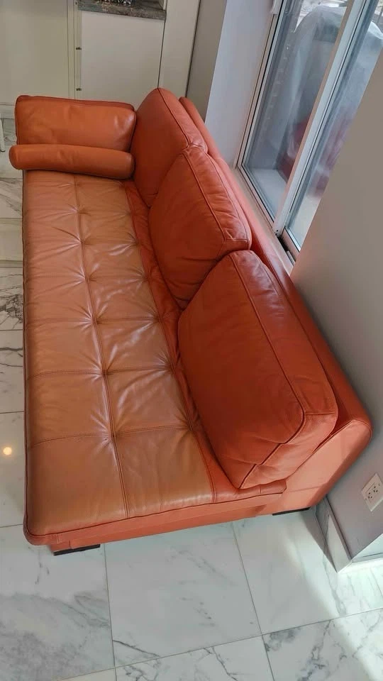 Leather Roche Bobois Couch - photo 4
