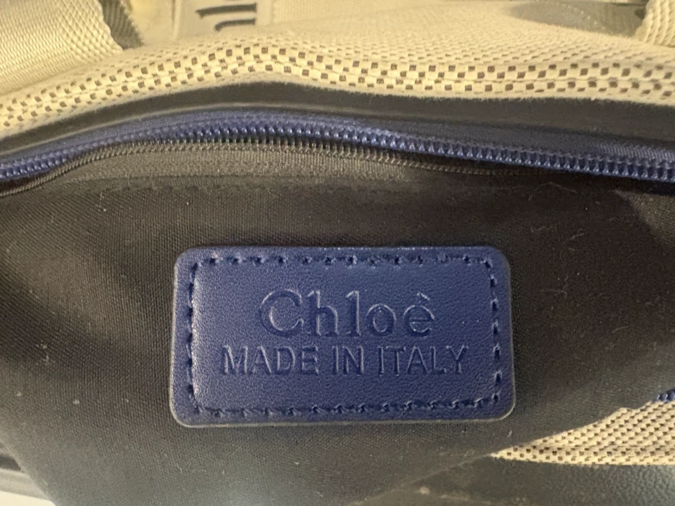 Chloe Woody Tote Bag Navy - photo 2