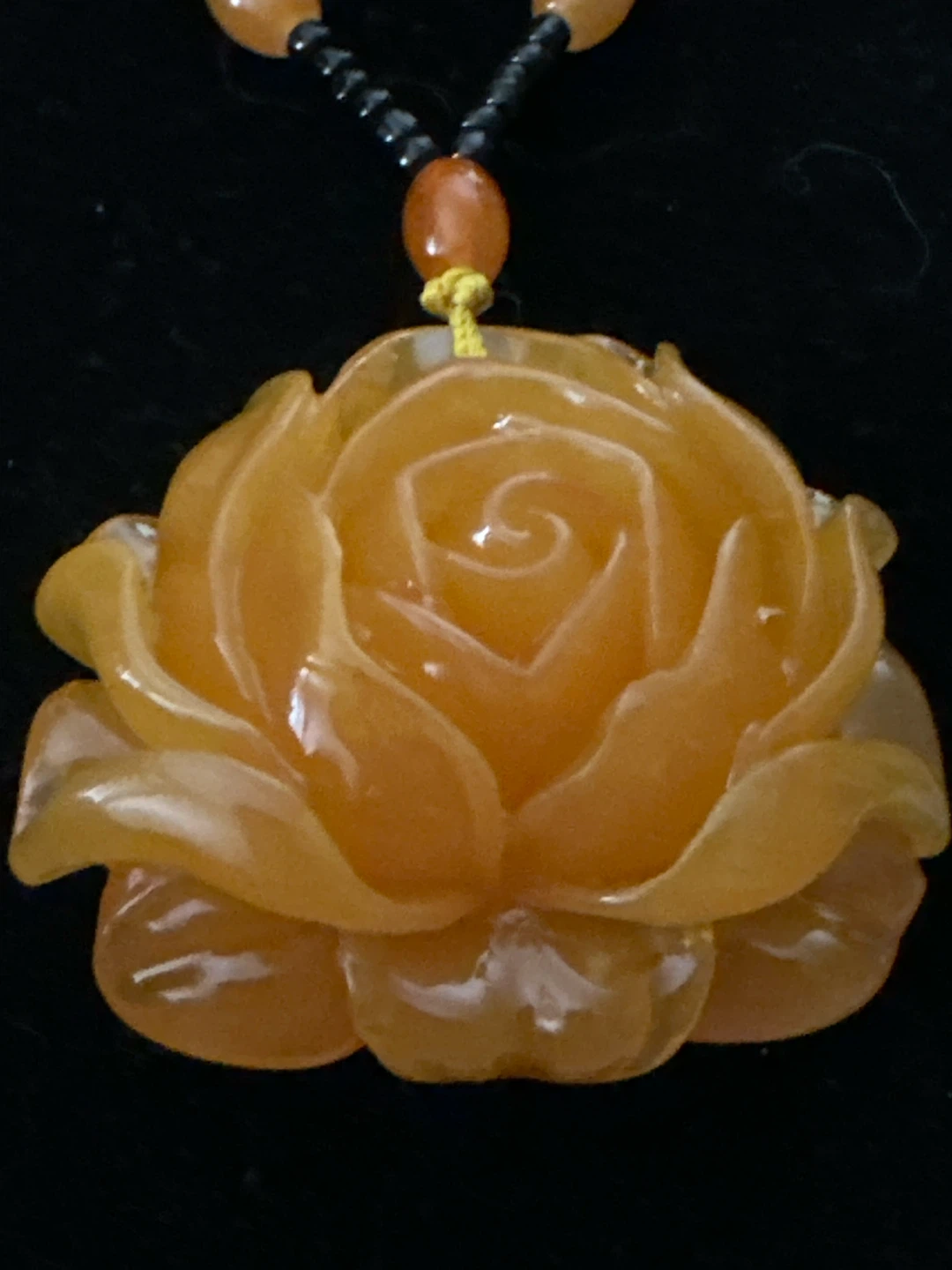 Orange Rose Pendant Necklace - photo 3