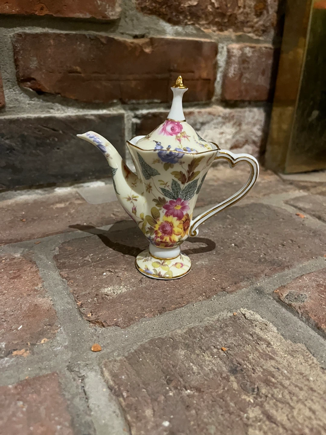 T. Limoges Miniature Porcelain Teapot