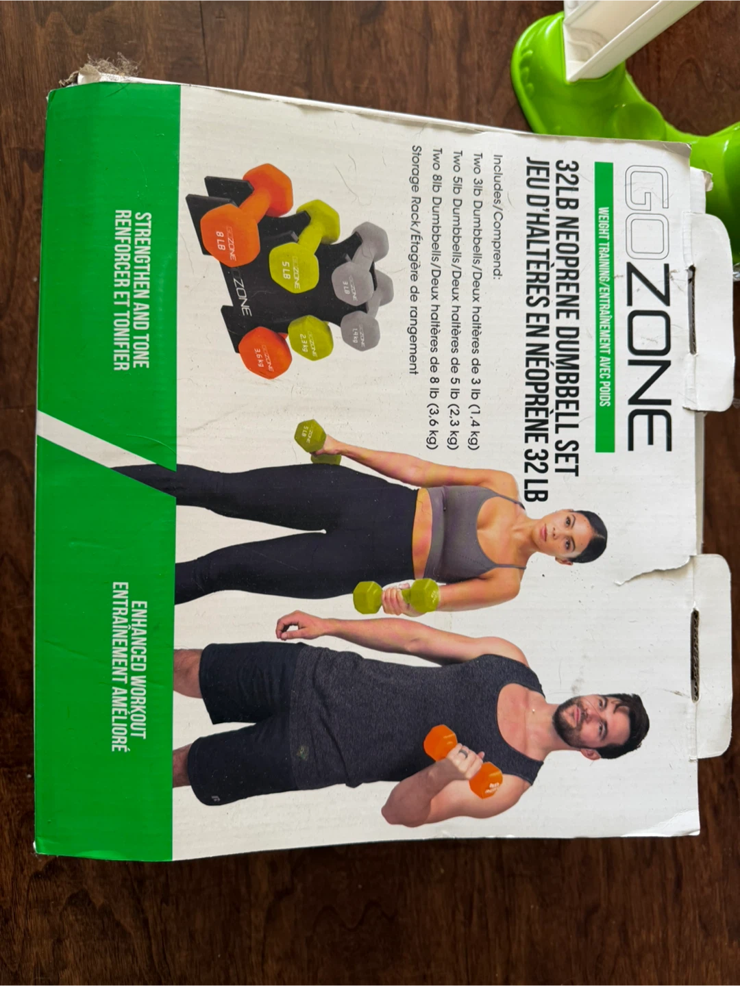 GoZone 32lb Neoprene Dumbbell Set