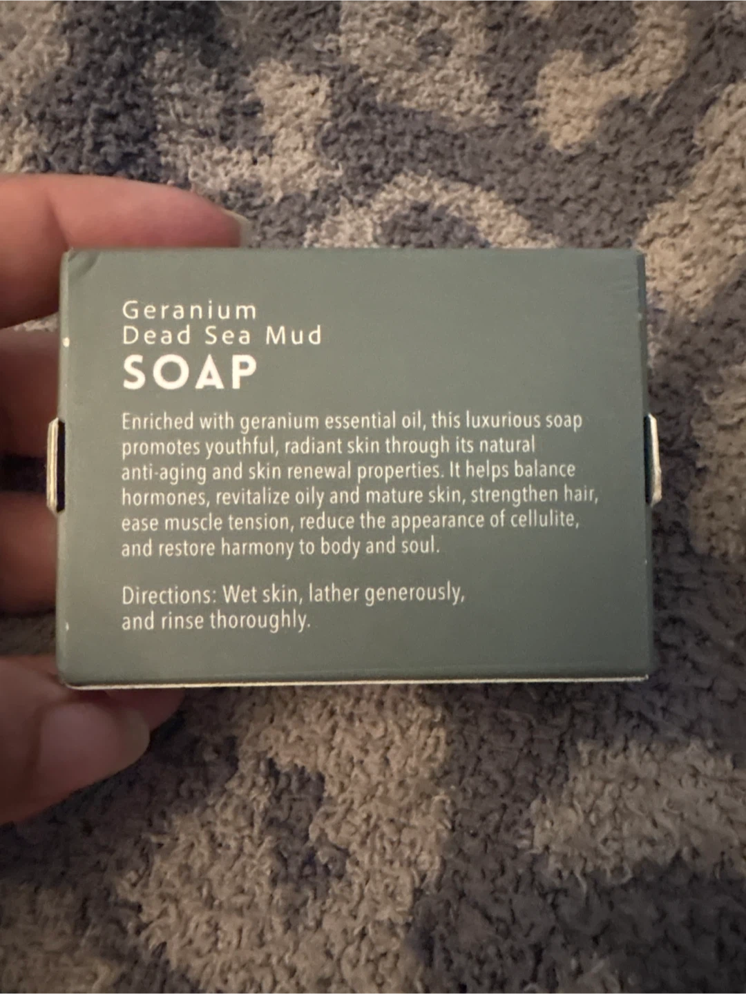 Freshness Geranium Dead Sea Mud Soap - photo 2