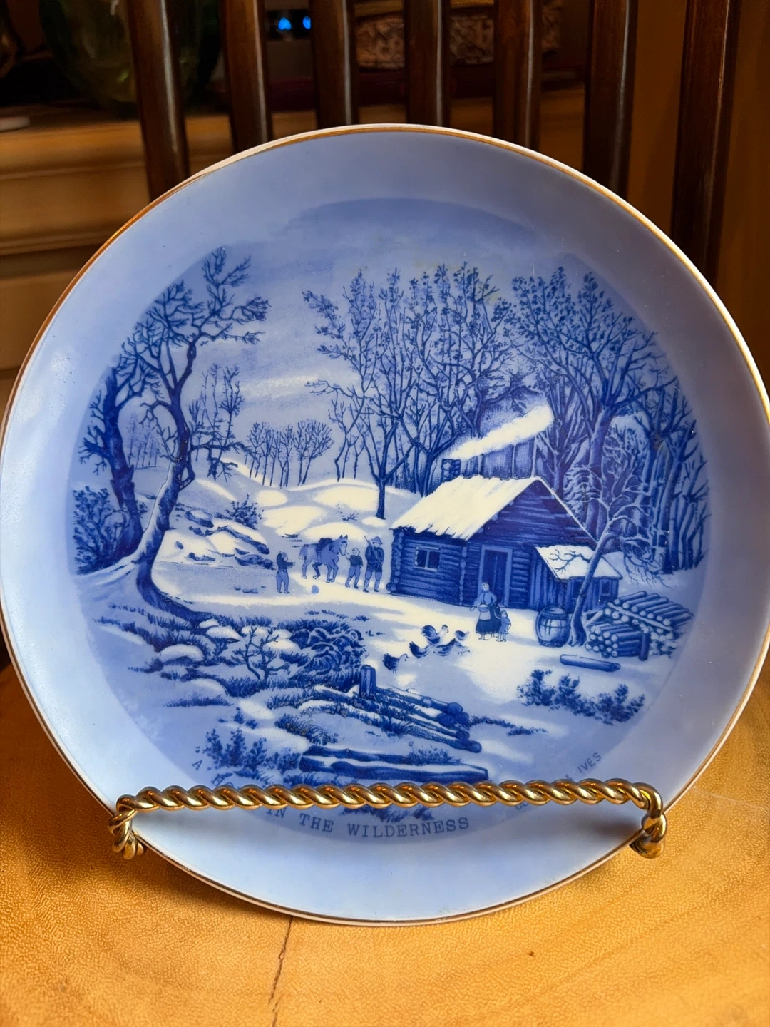 Currier & Ives The Homestead in Winter Decorative Plates - photo 2