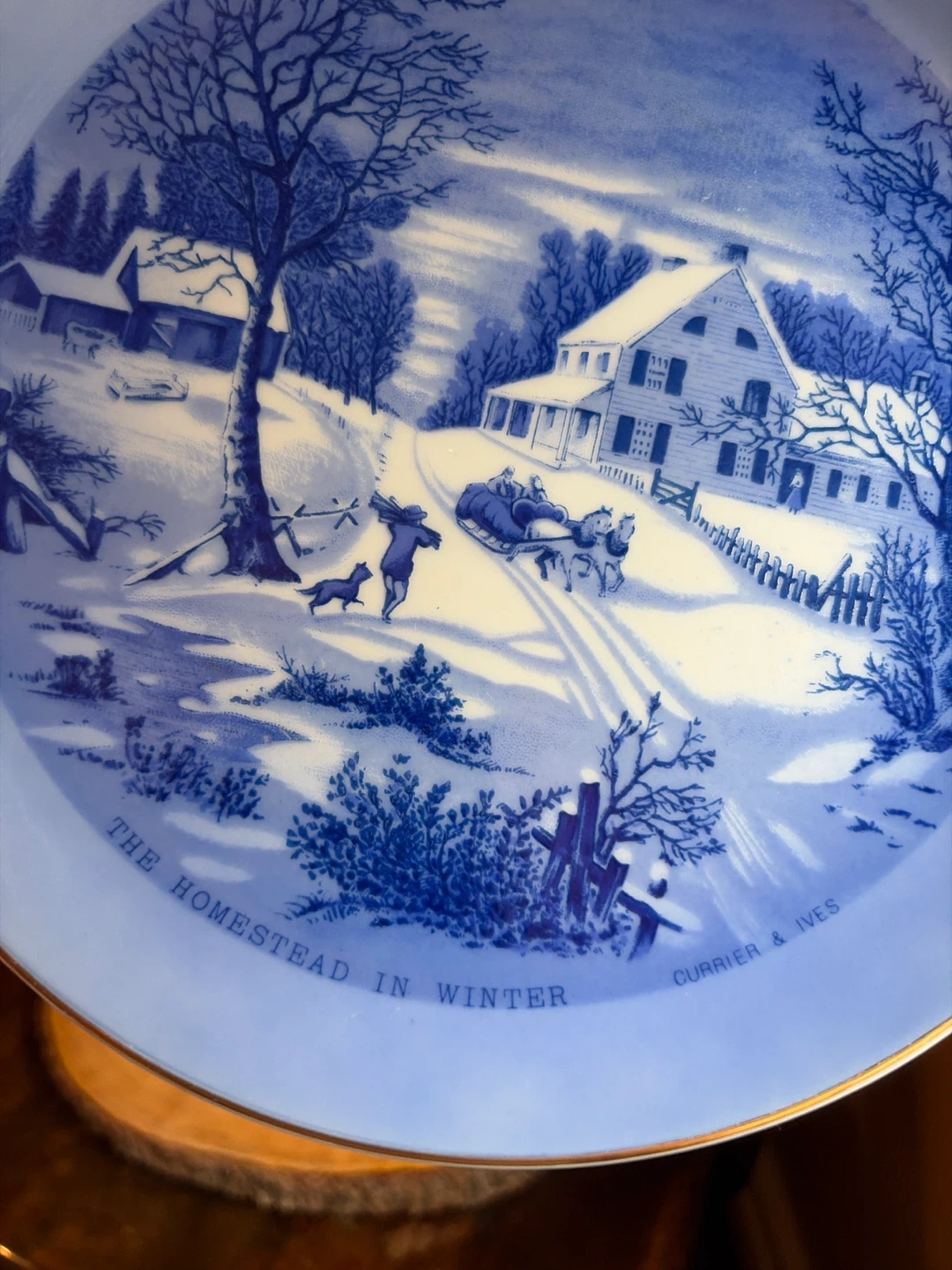 Currier & Ives The Homestead in Winter Decorative Plates - photo 5