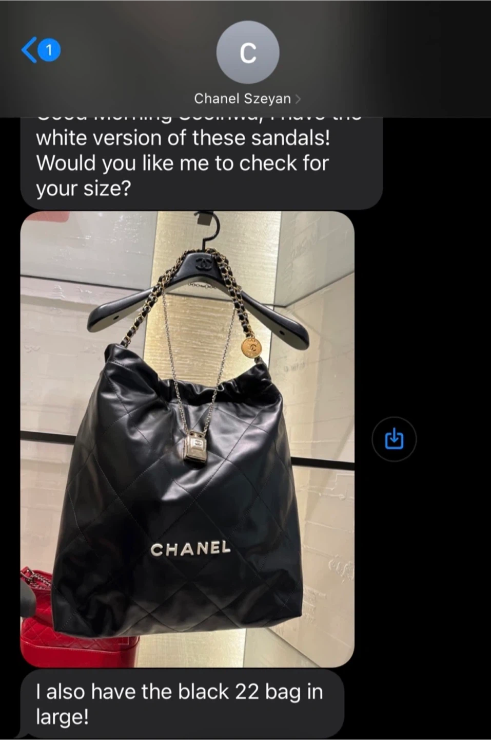 Chanel 22 Large Handbag - Black