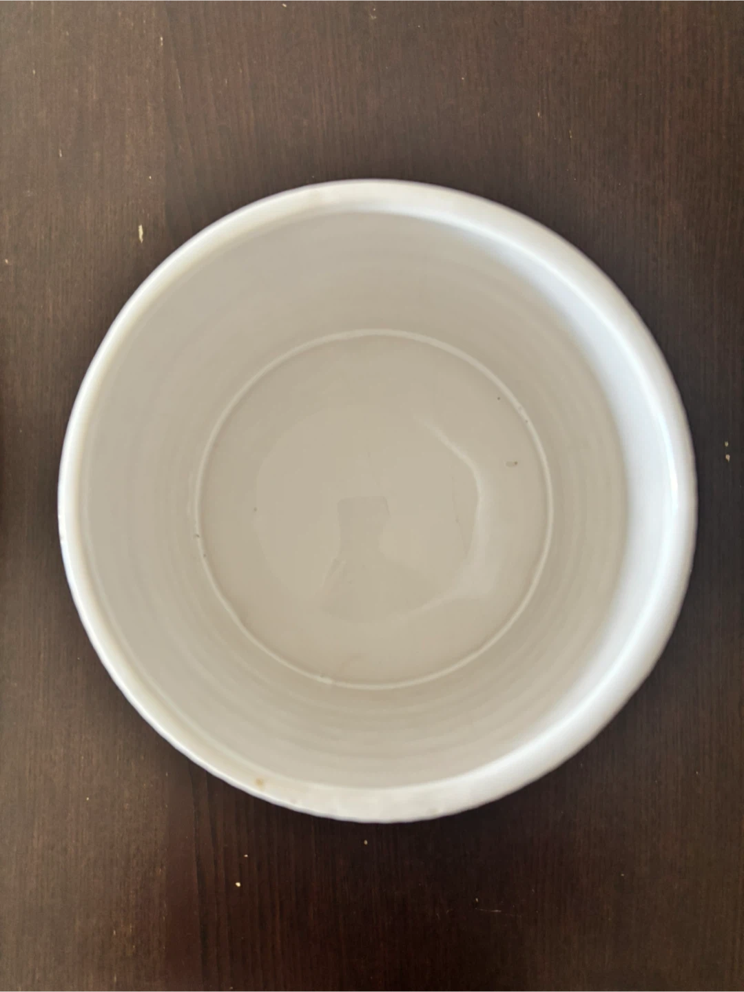 White Ceramic Planter with Wooden Stand - photo 2