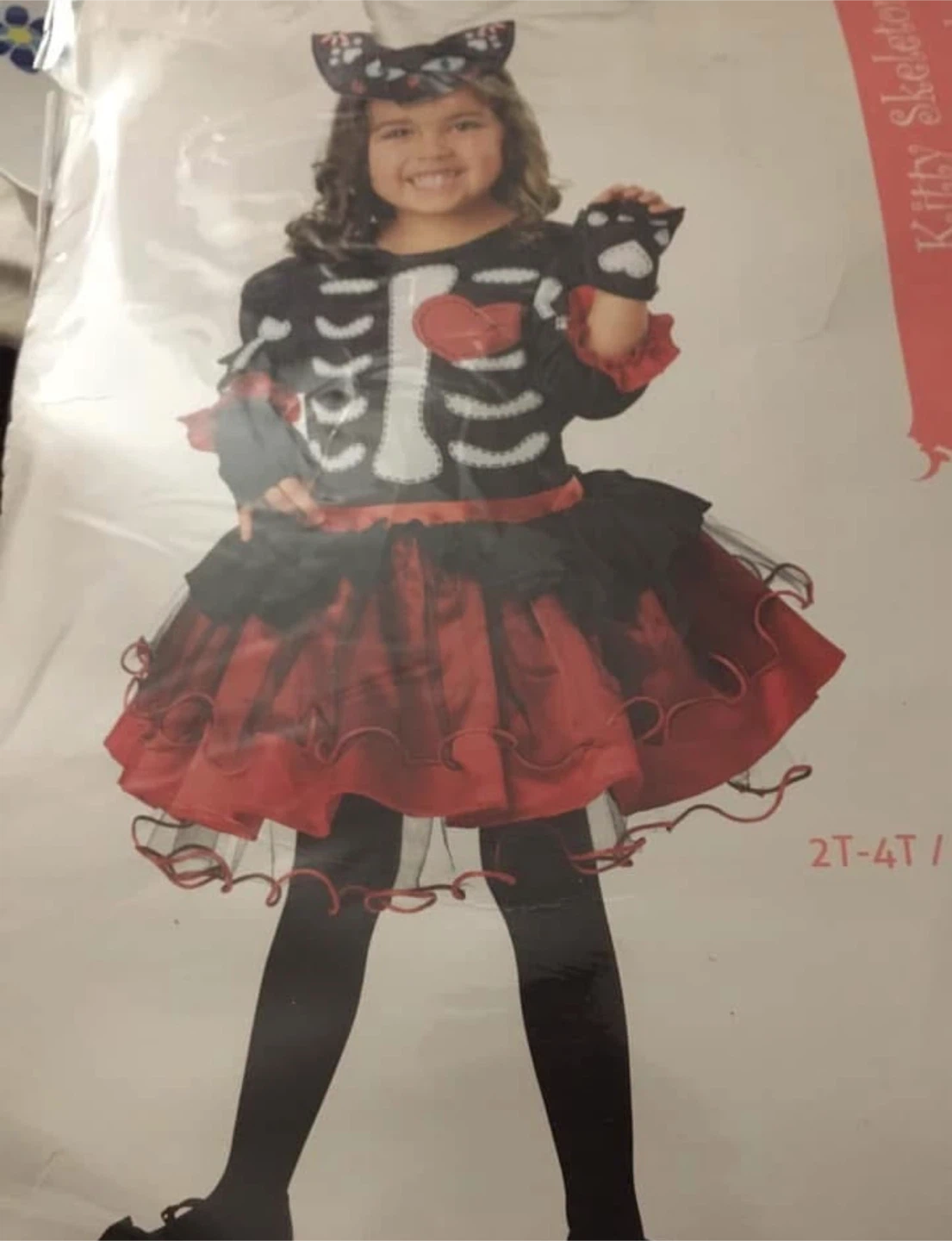 Kitty Skeleton Costume 2T-4T - photo 2