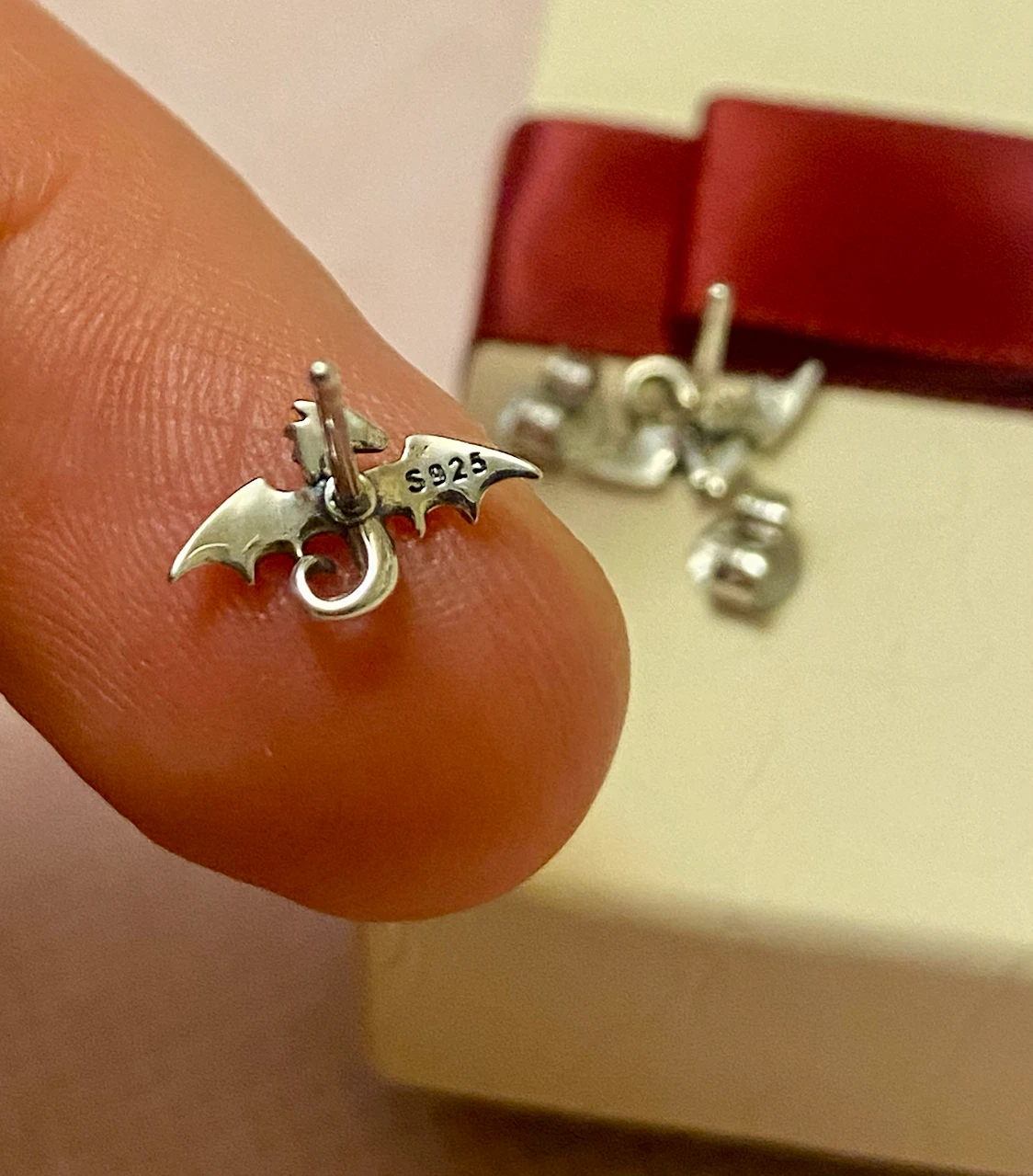 Sterling Silver Dragon Stud Earrings - photo 3