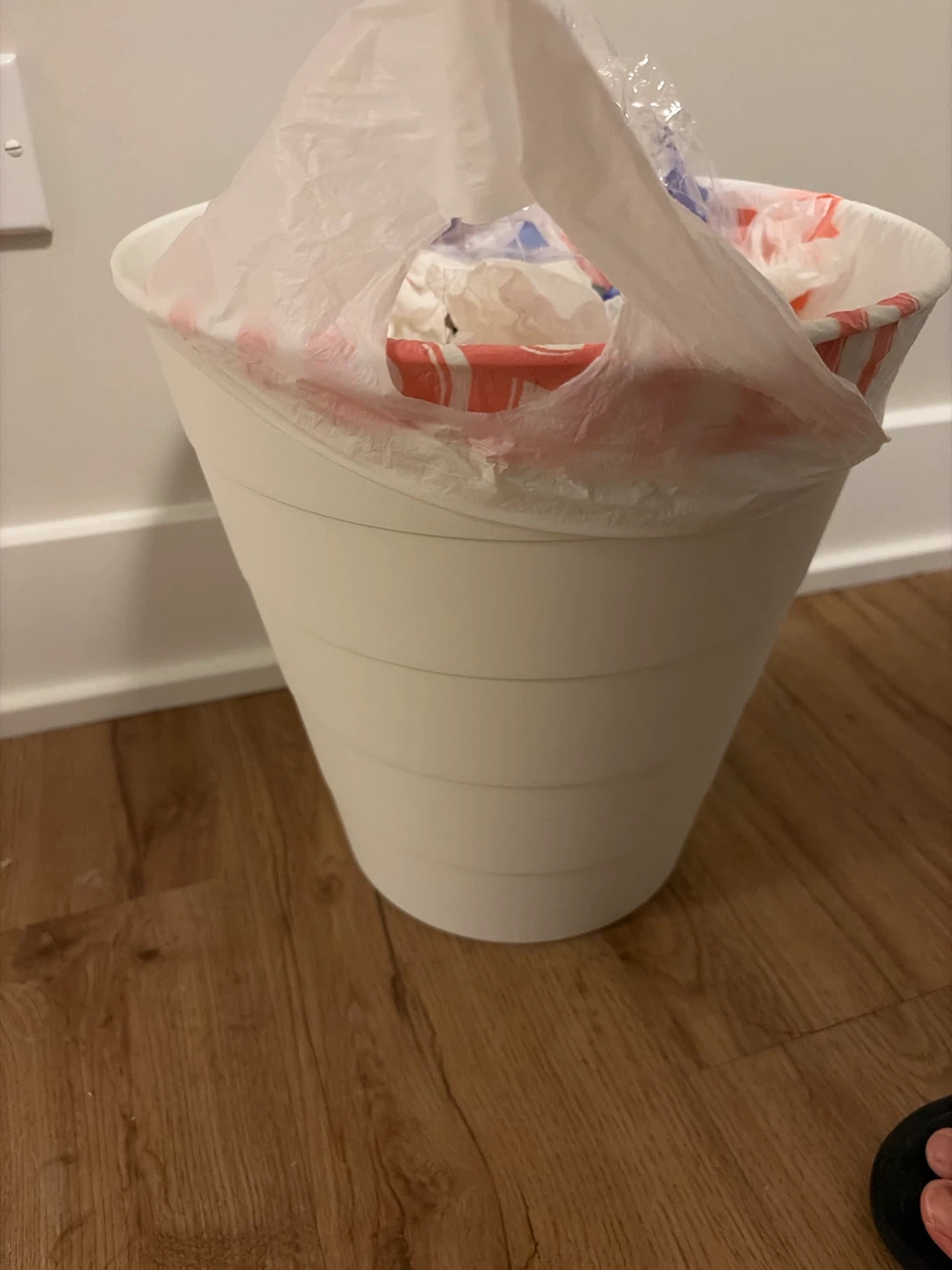 IKEA White Plastic Wastebasket