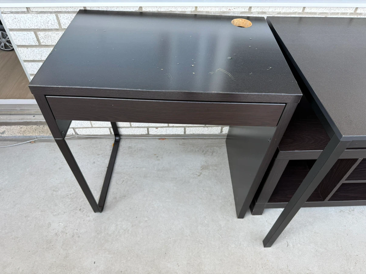 IKEA MICKE desk in black-brown