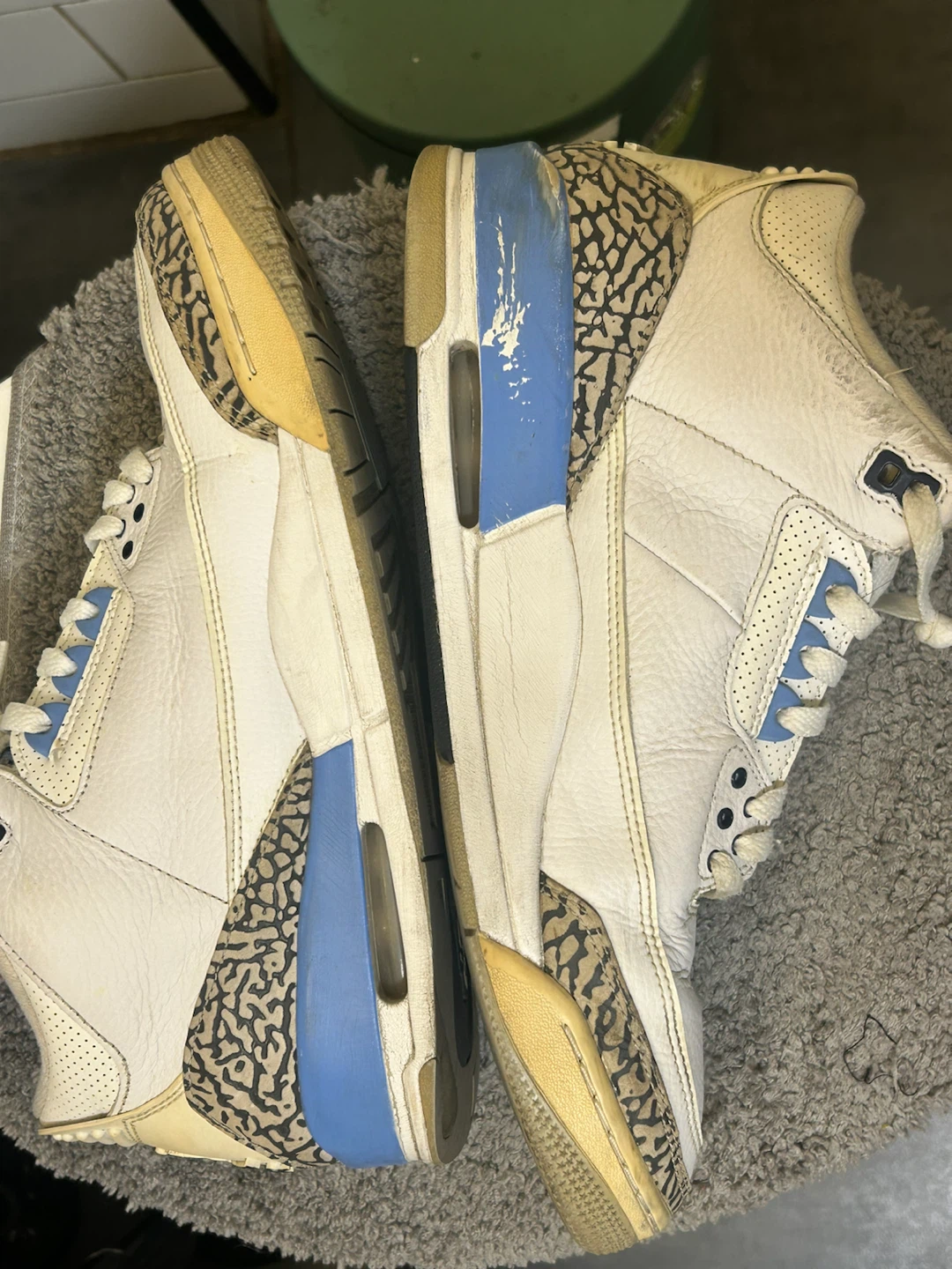 Size 12 Air Jordan 3 UNC Retro - photo 2