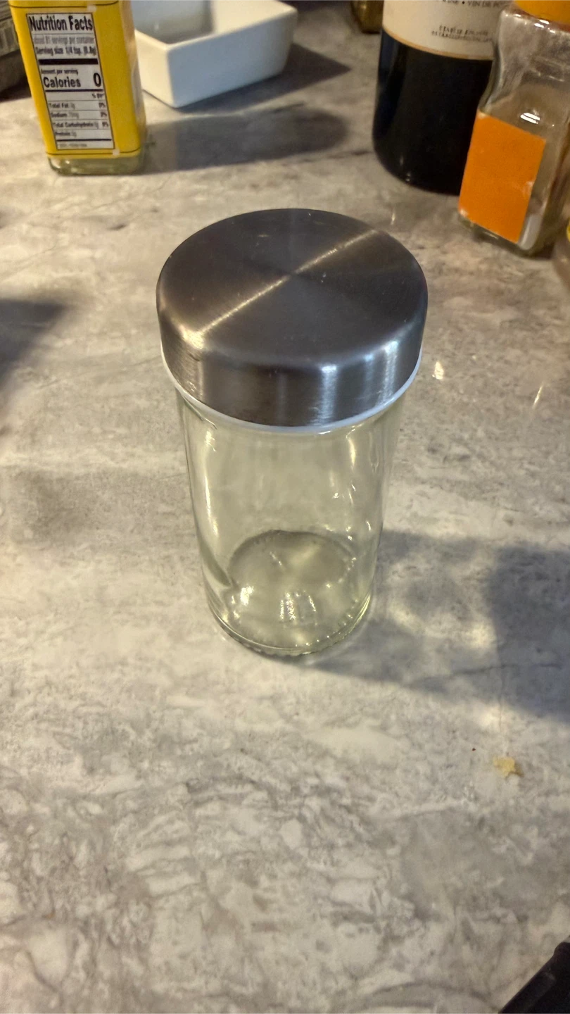Set of 12 Glass Spice Jars