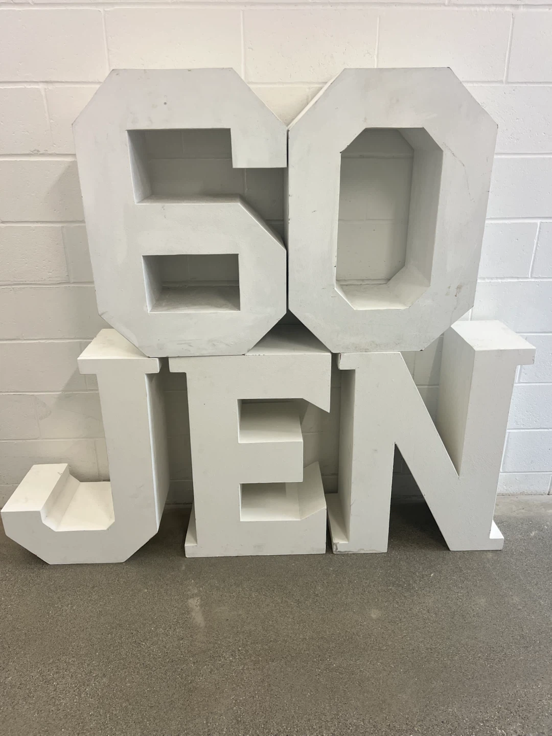 LARGE WOODEN DECORATION LETTERS