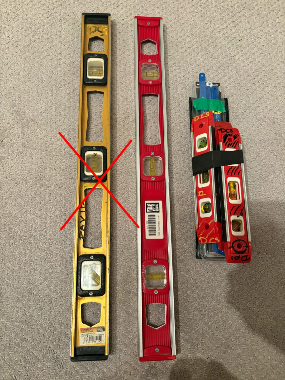 Power Fist 24 inch Level and Empire Torpedo Level - photo 2