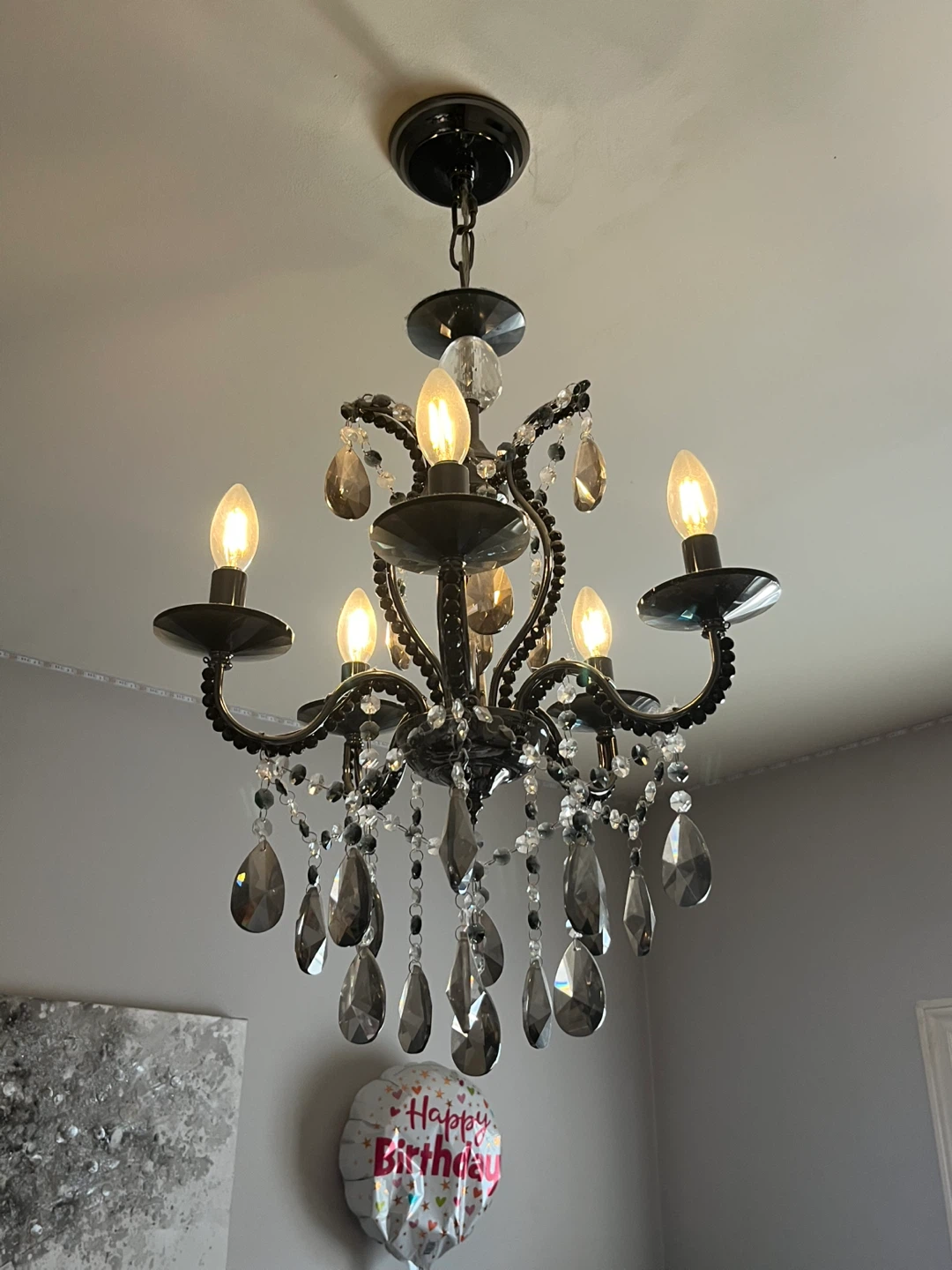 Black Crystal Chandelier