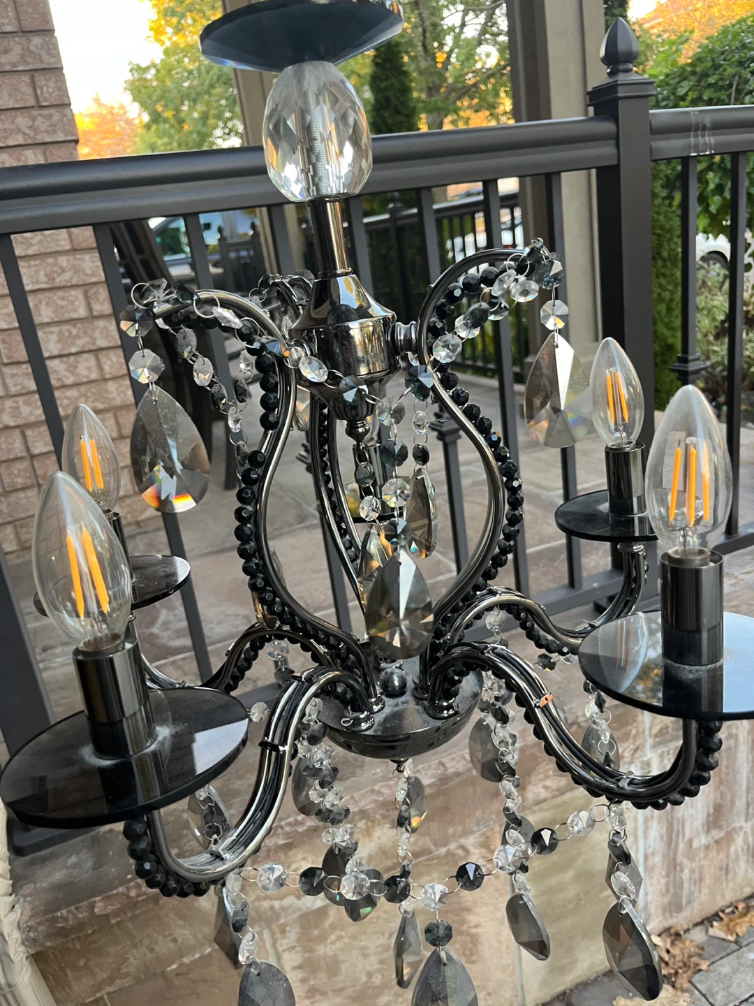 Black Crystal Chandelier - photo 2