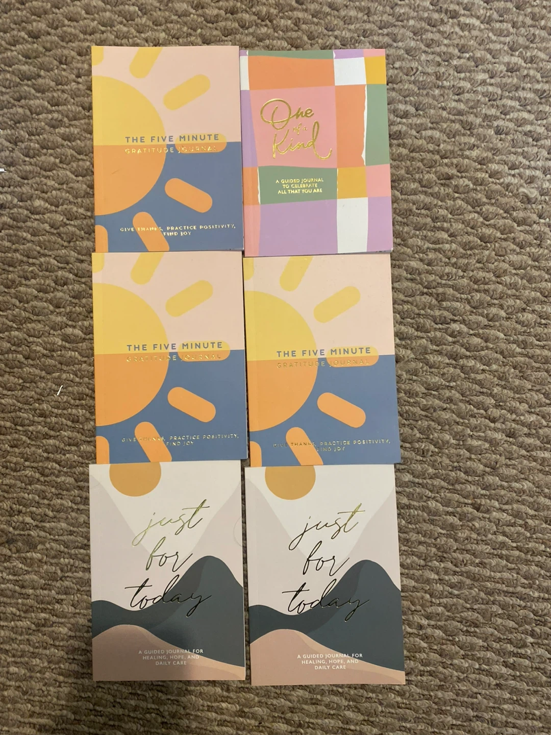 Six Assorted Guided Journals