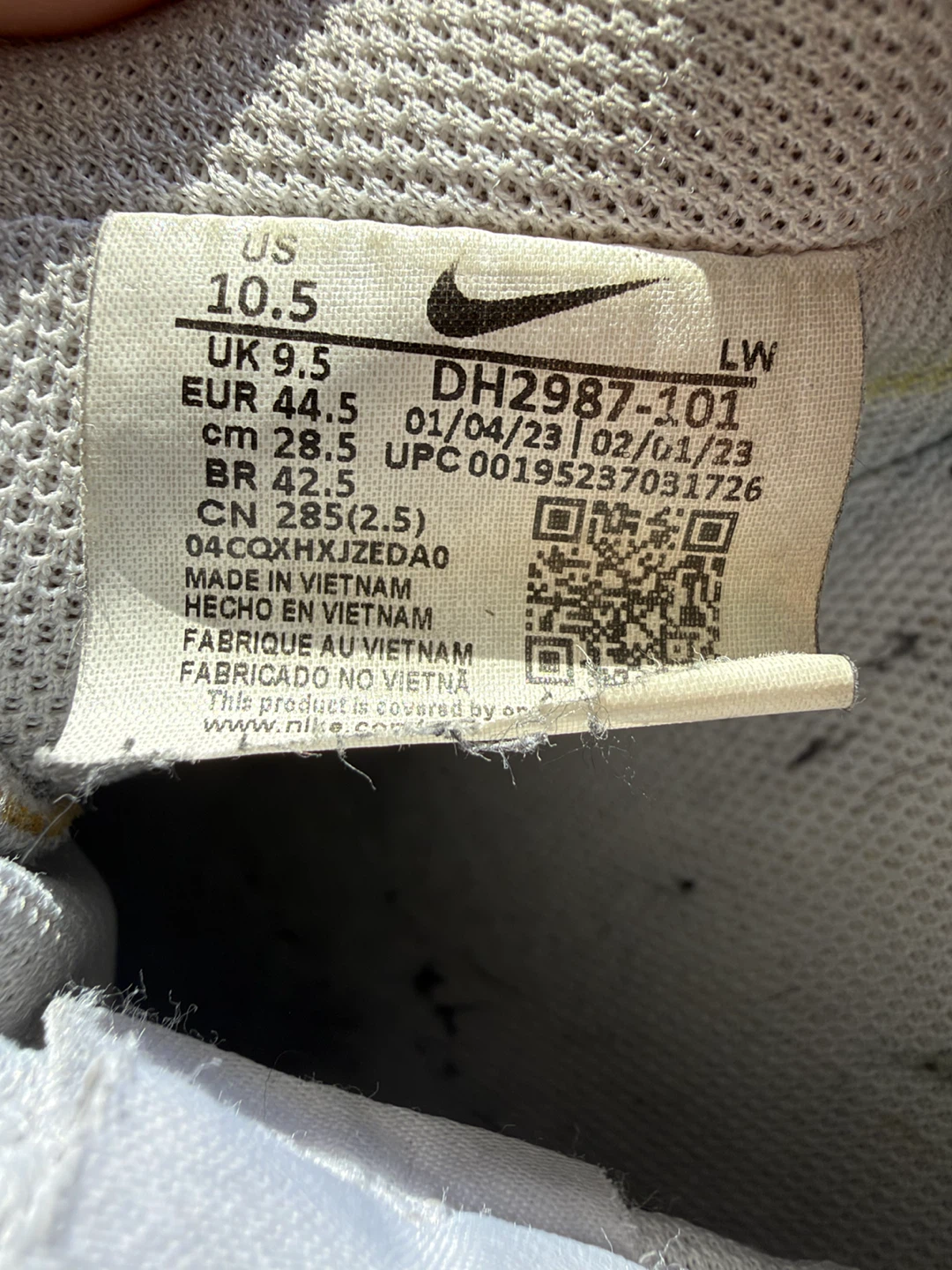 Nike Court Vision Low White Sneakers - photo 3