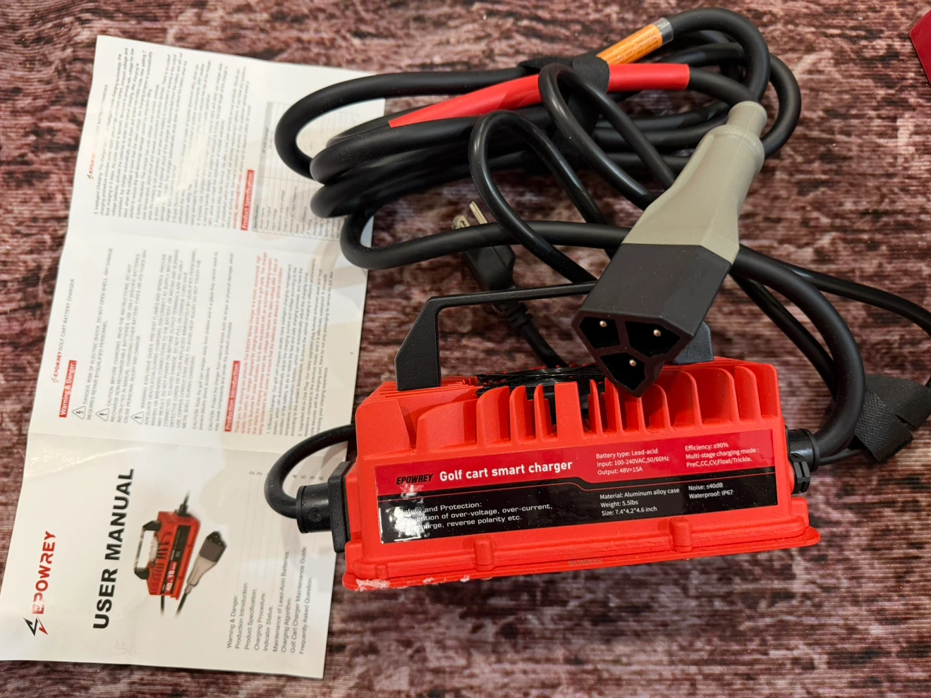Epowrey 48V Golf Cart Smart Charger - photo 3